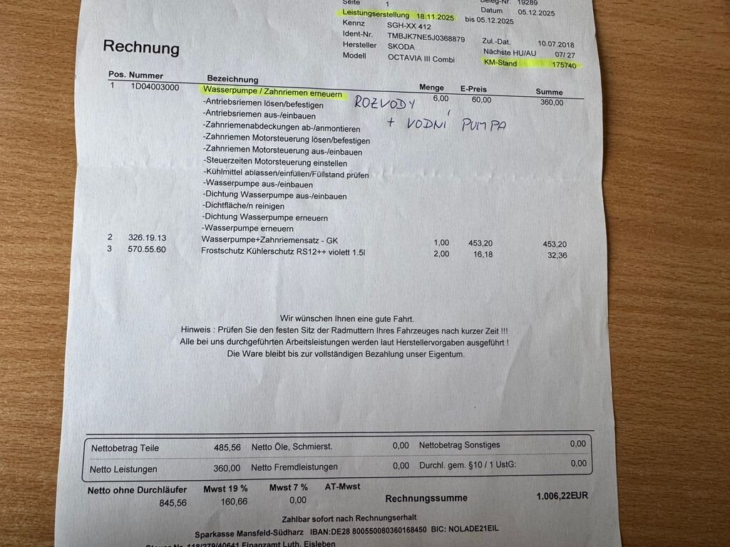 Škoda Octavia Kombi 2,0 l 135 kw