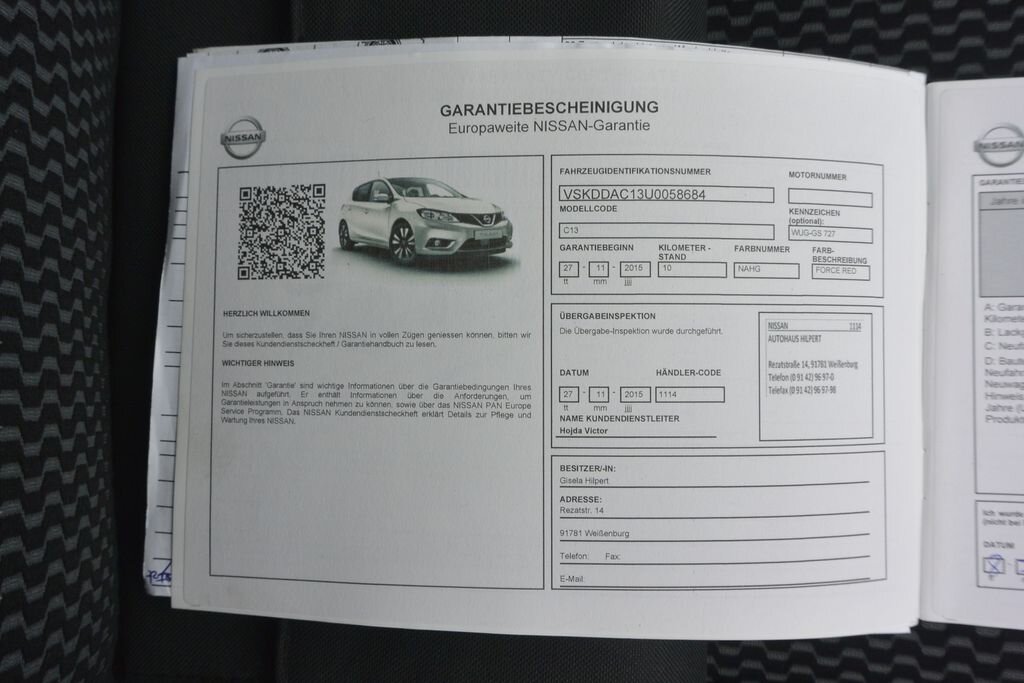 Nissan Pulsar Hatchback 1,2 l 85 kw