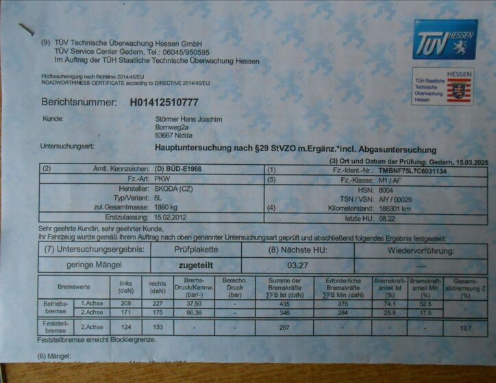 Škoda Yeti Kombi 1,2 l 77 kw