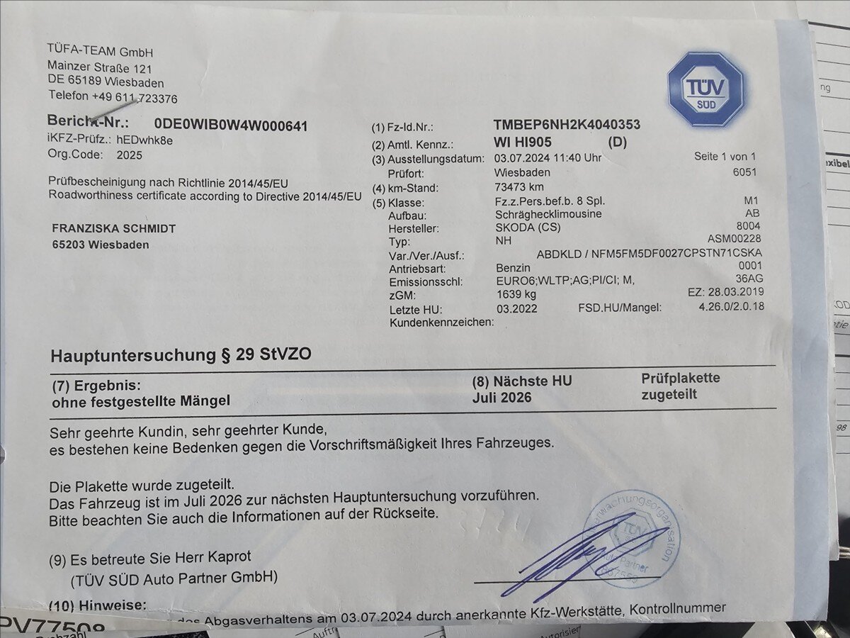 Škoda Rapid Hatchback 999,0 70 kw