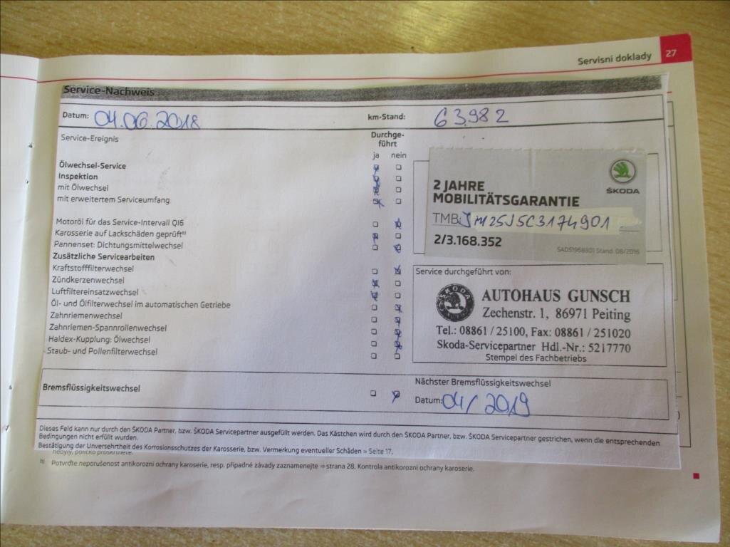 Škoda Fabia Kombi 1,2 l 63 kw