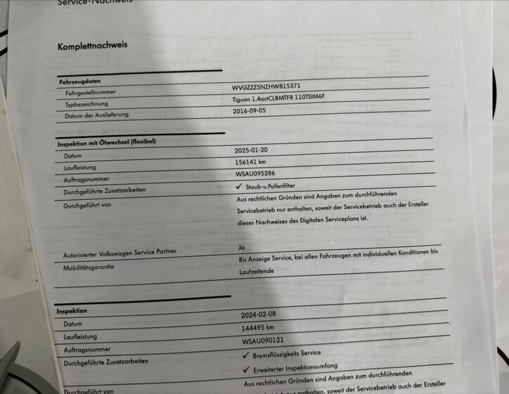 Volkswagen Tiguan SUV / Terénní 1,4 l 110 kw