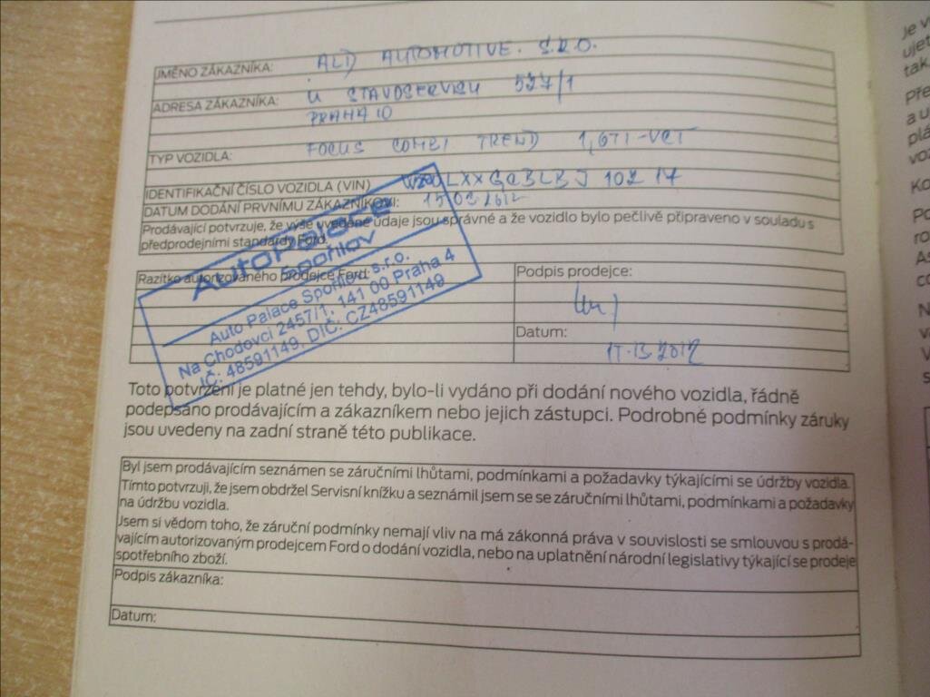 Ford Focus Kombi 1,6 l 77 kw