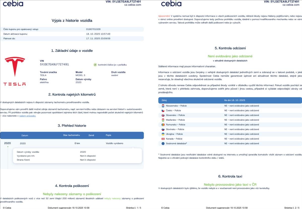 Tesla Model 3 Sedan / Limuzína 0,0 239 kw