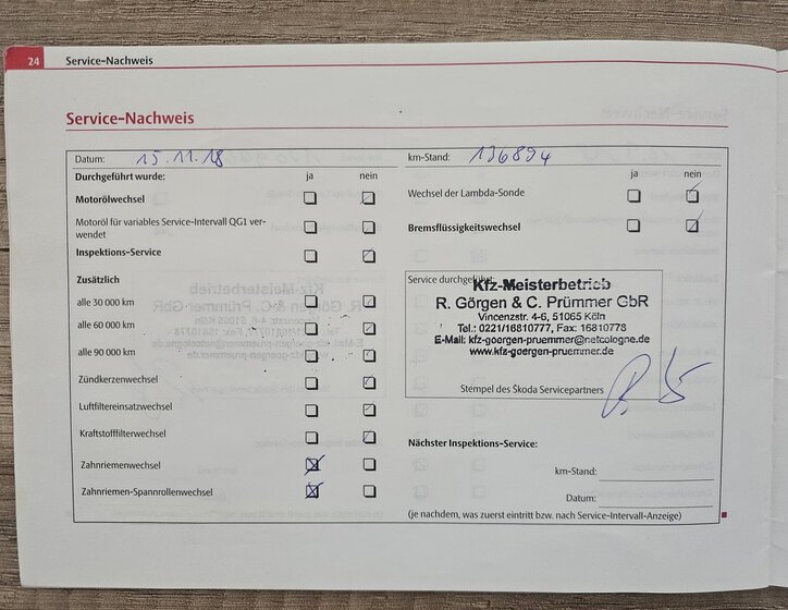 Škoda Octavia Kombi 2,0 l 103 kw