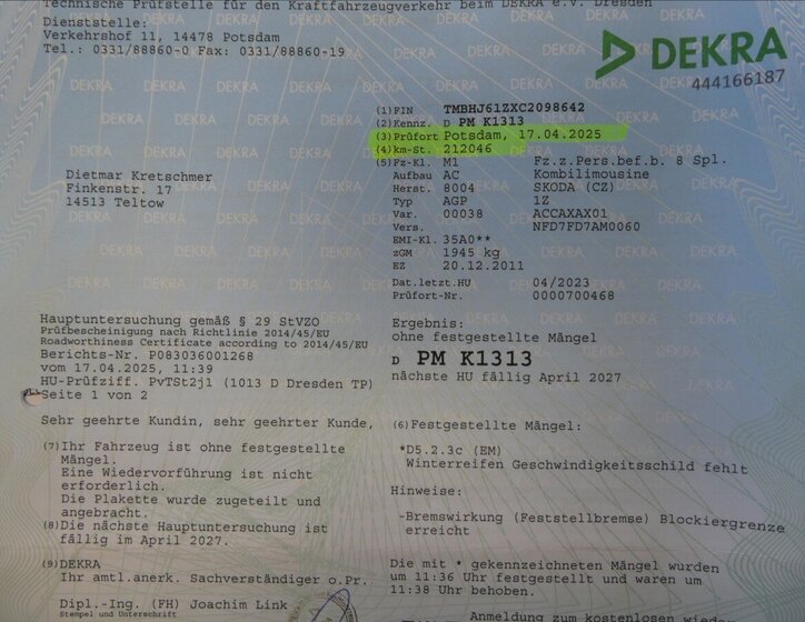 Škoda Octavia Kombi 1,4 l 90 kw