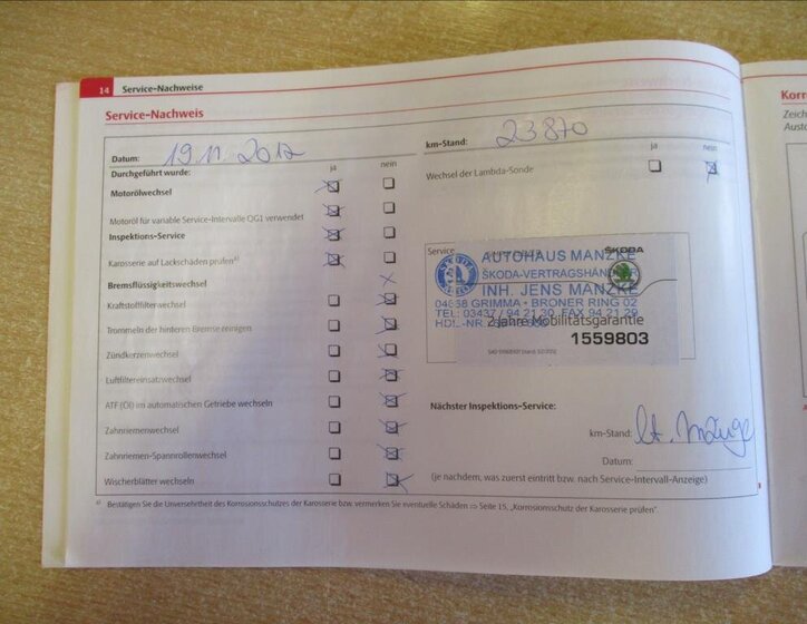 Škoda Roomster MPV 1,4 l 63 kw