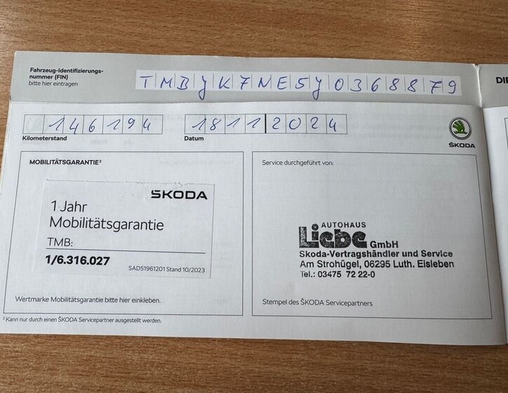 Škoda Octavia Kombi 2,0 l 135 kw