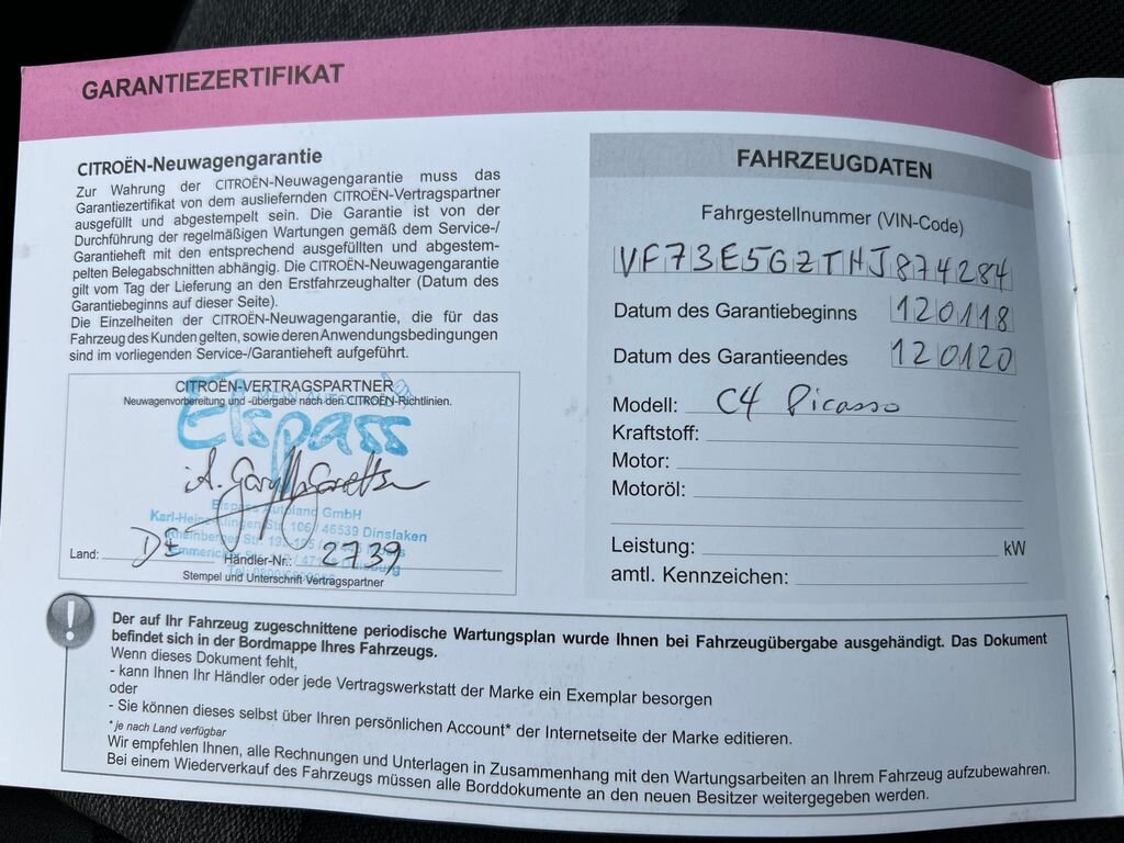 Citroën Grand C4 Picasso MPV 1,6 l 121 kw