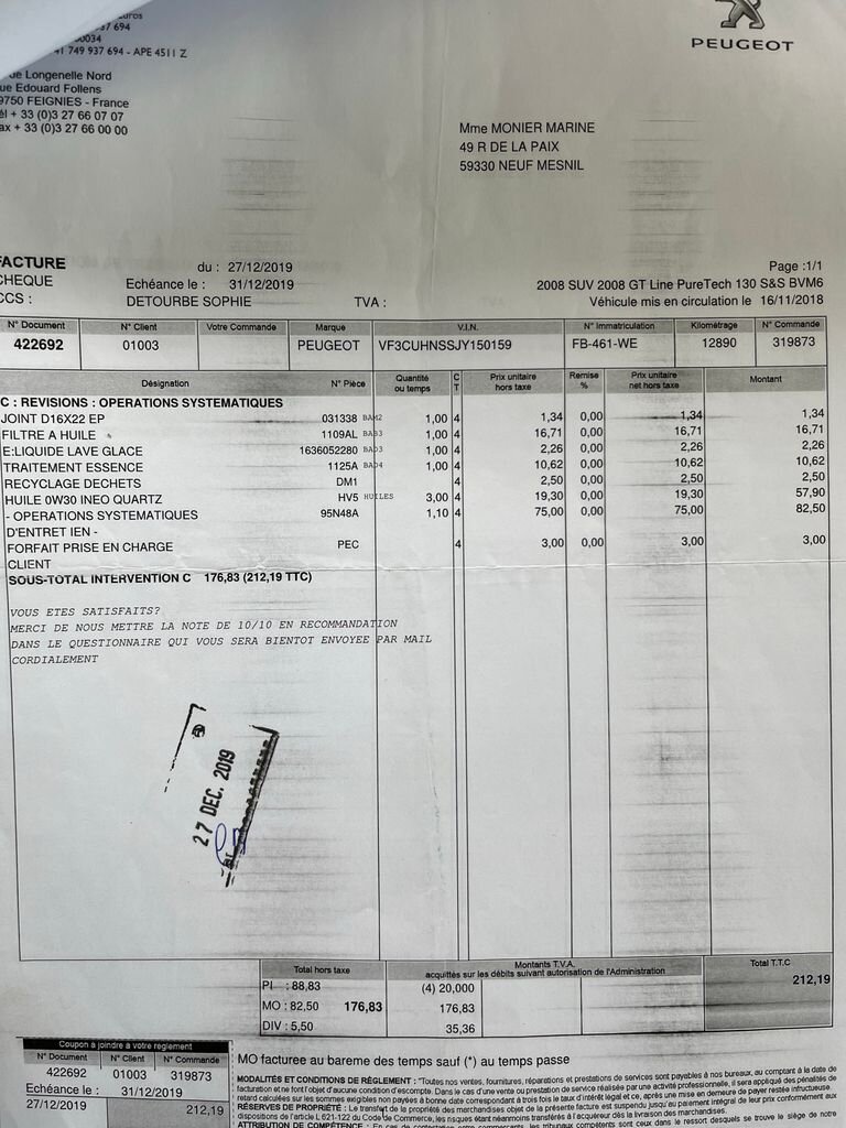 Peugeot 2008 SUV 1,2 l 96 kw