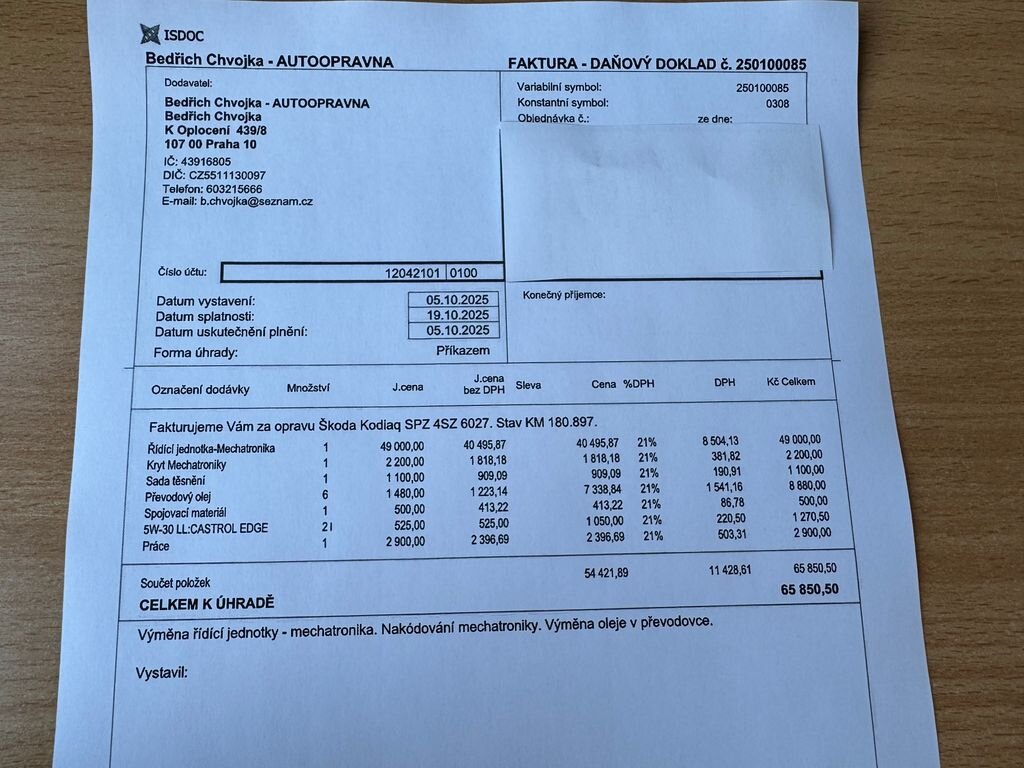 Škoda Kodiaq SUV / Terénní 2,0 l 140 kw