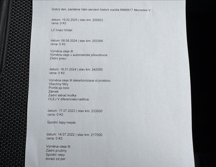 Mercedes-Benz Třídy V 49