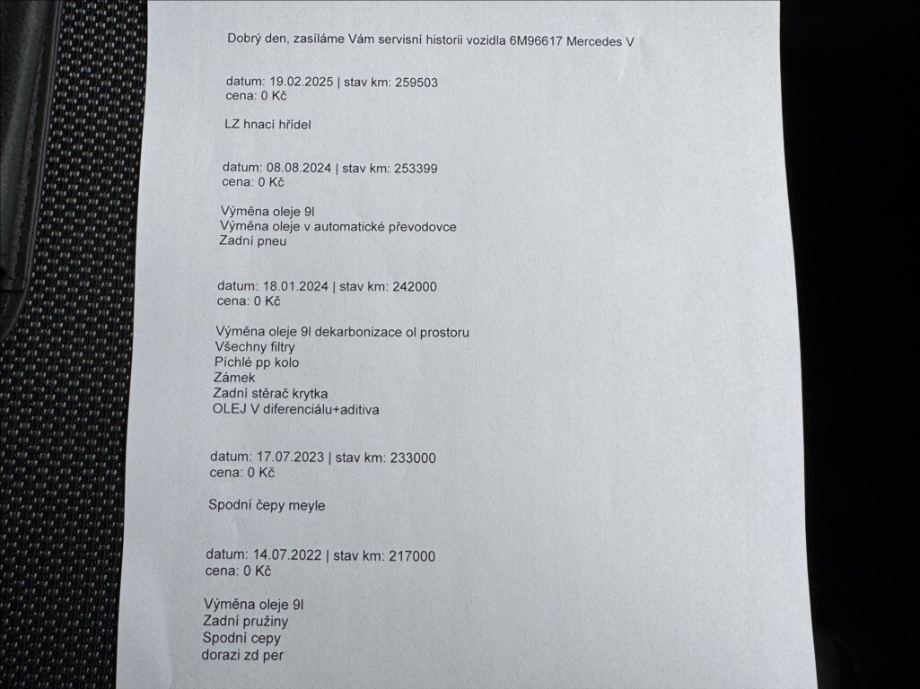 Mercedes-Benz Třídy V