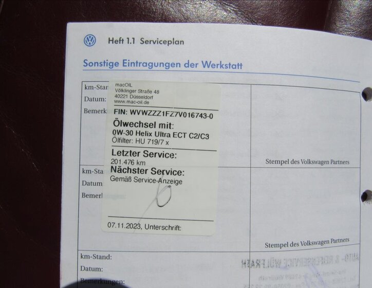 Volkswagen EOS Kabriolet 2,0 l 103 kw