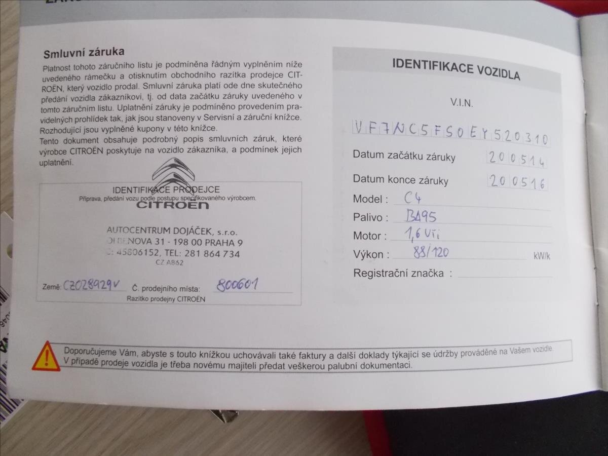 Citroën C4 Hatchback 1,6 l 88 kw