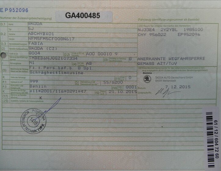 Škoda Fabia Hatchback 999,0 55 kw