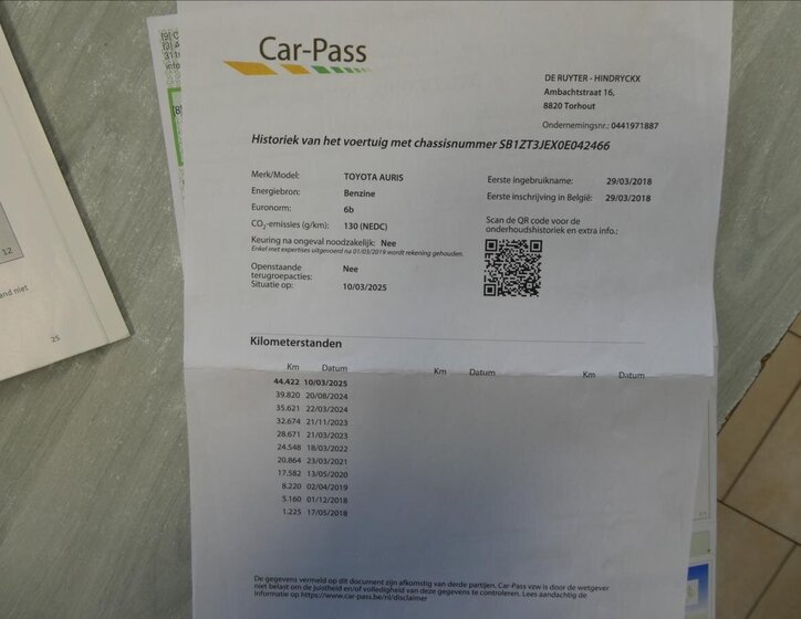 Toyota Auris Kombi 1,3 l 73 kw