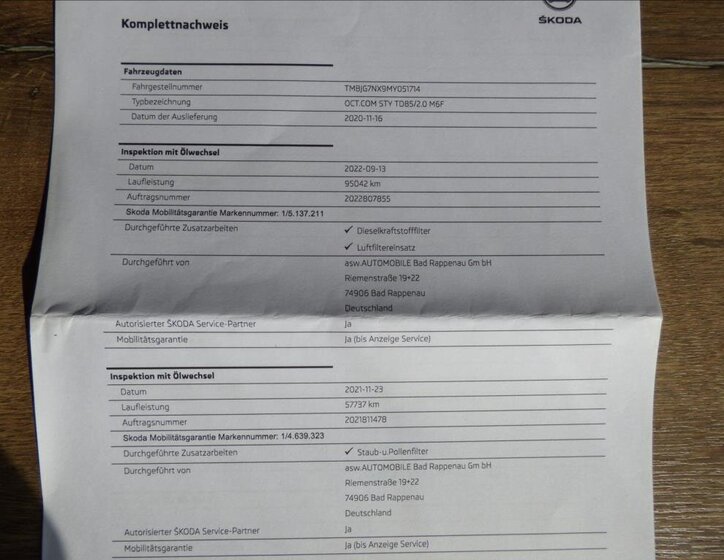 Škoda Octavia Kombi 2,0 l 85 kw