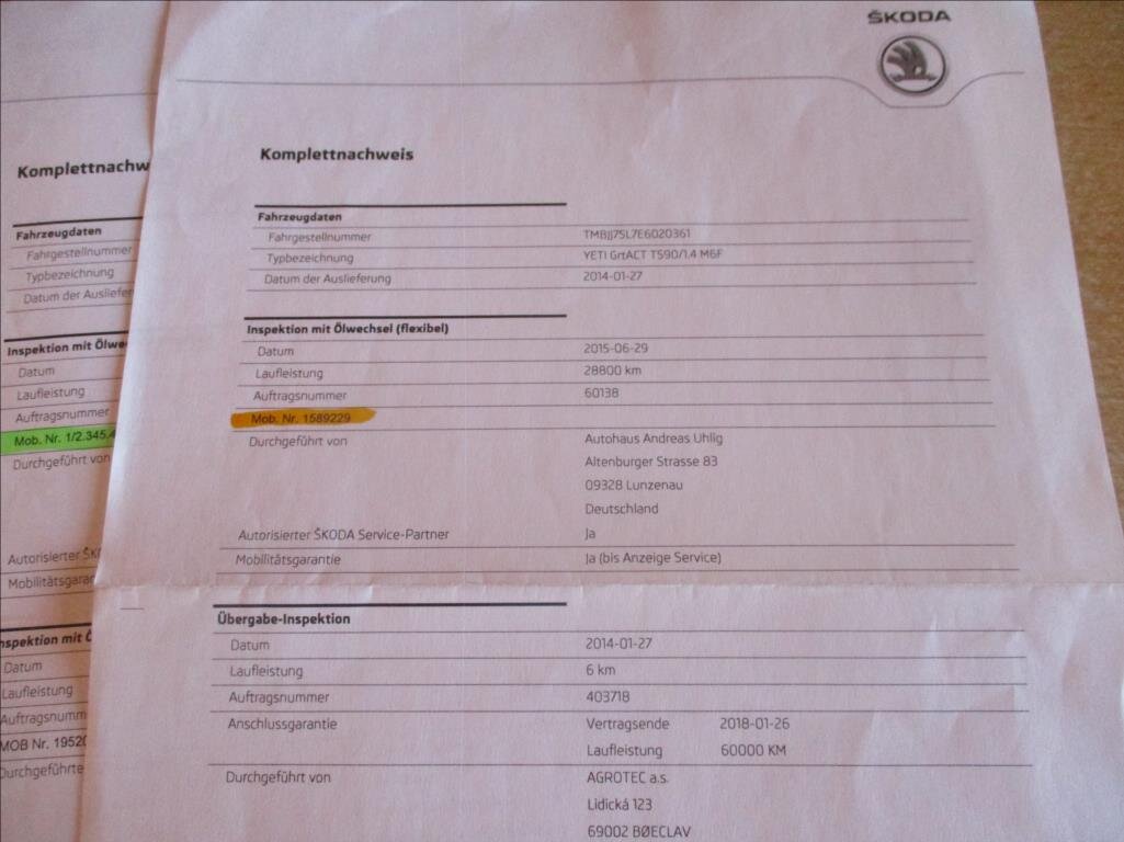 Škoda Yeti Kombi 1,4 l 90 kw