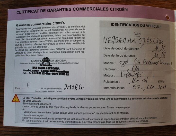 Citroën C4 Picasso MPV 2,0 l 110 kw