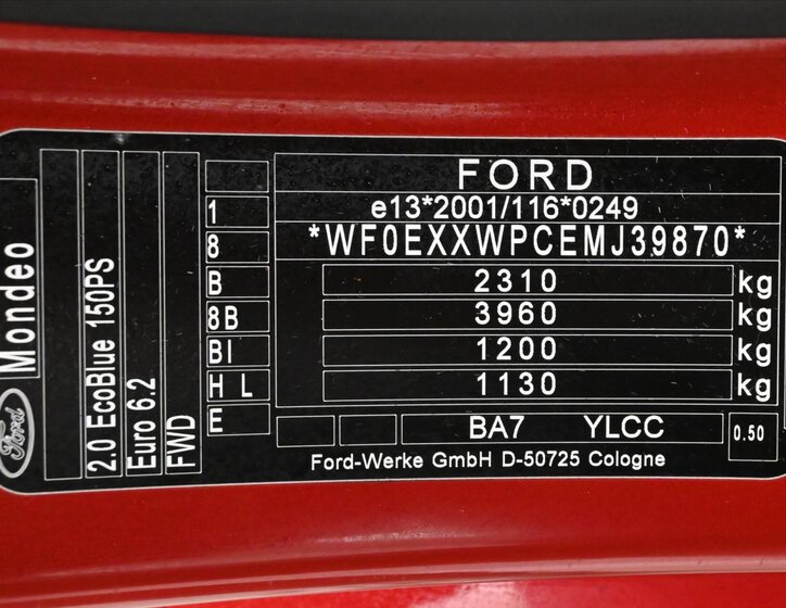 Ford Mondeo Liftback 2,0 l 110 kw