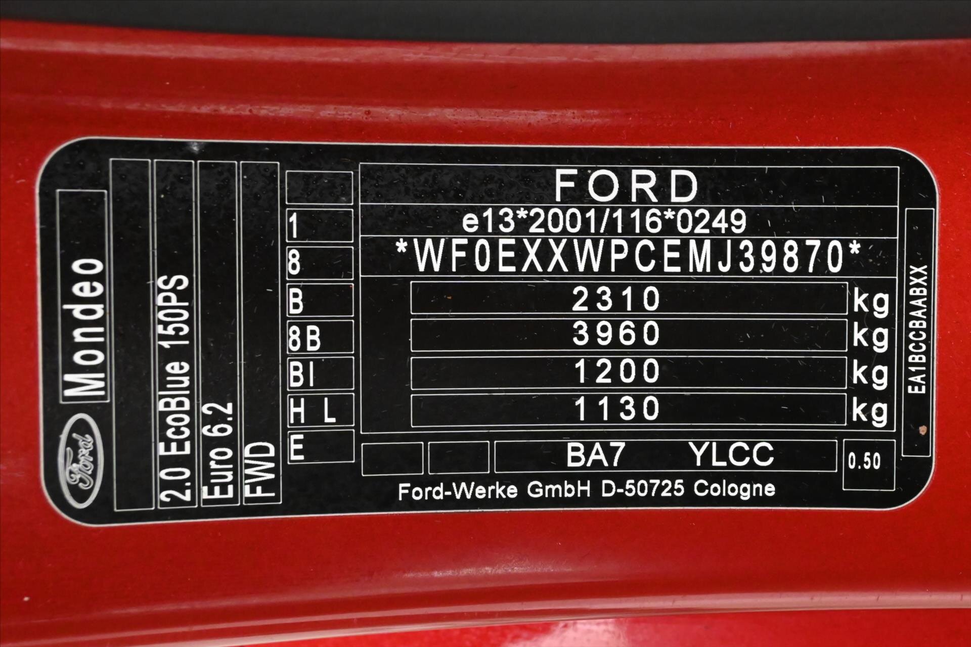 Ford Mondeo Liftback 2,0 l 110 kw