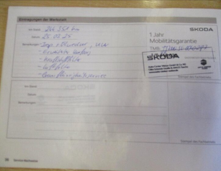 Škoda Octavia Kombi 2,0 l 110 kw