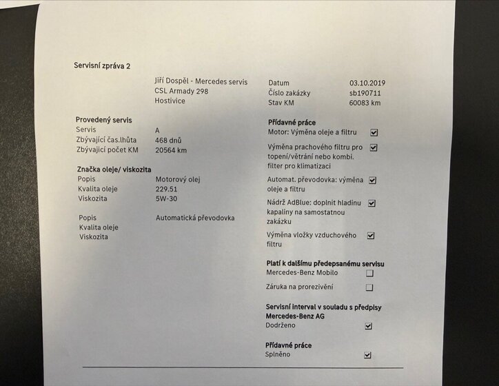 Mercedes-Benz Třídy V MPV 2,1 l 140 kw