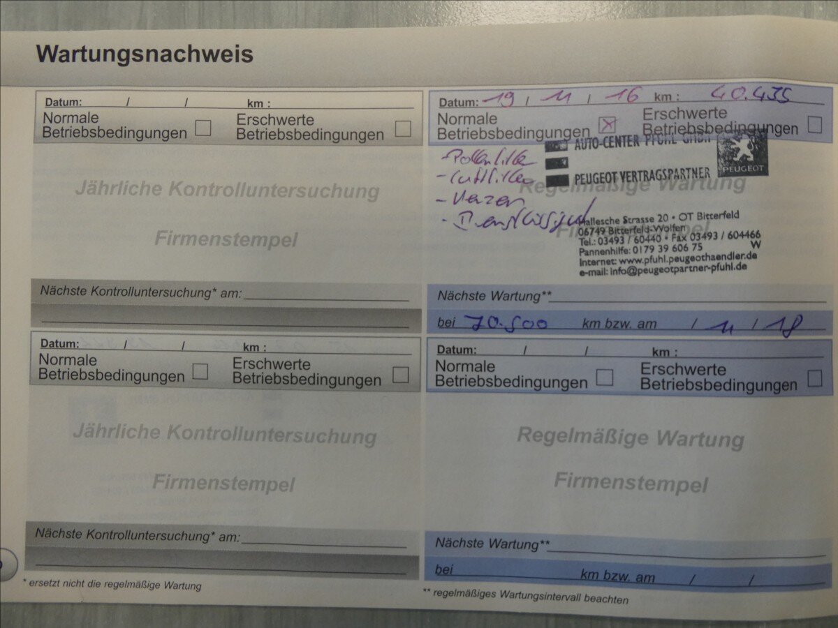 Peugeot Partner Tepee MPV 1,6 l 88 kw