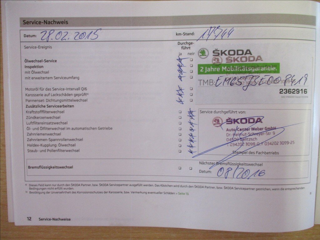 Škoda Fabia Hatchback 1,2 l 63 kw