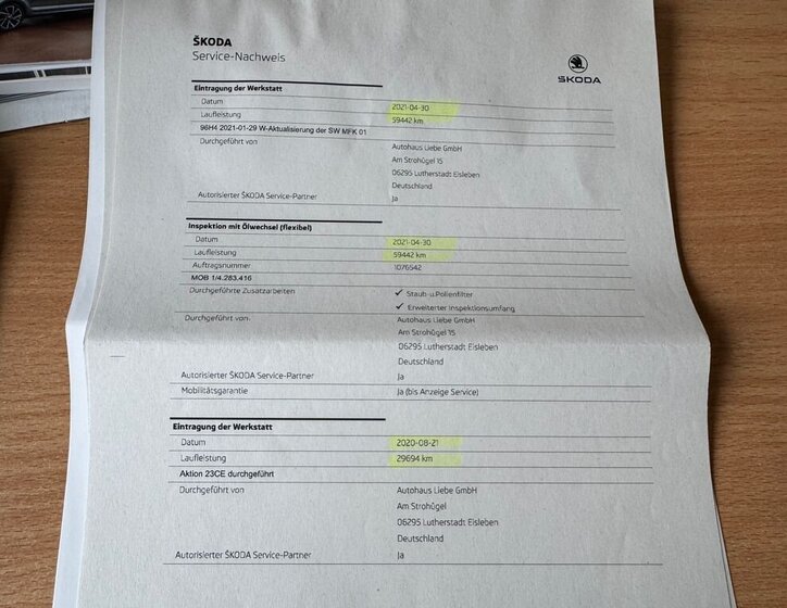 Škoda Superb Liftback 2,0 l 110 kw