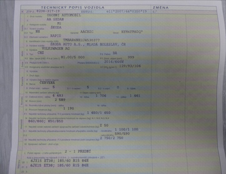 Škoda Rapid Sedan 999,0 81 kw