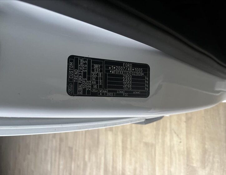 Ford Transit Custom Skříň 2,2 l 74 kw