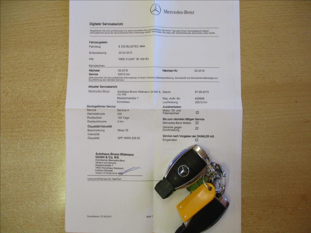 Mercedes-Benz Třídy E Kombi 2,1 l 150 kw