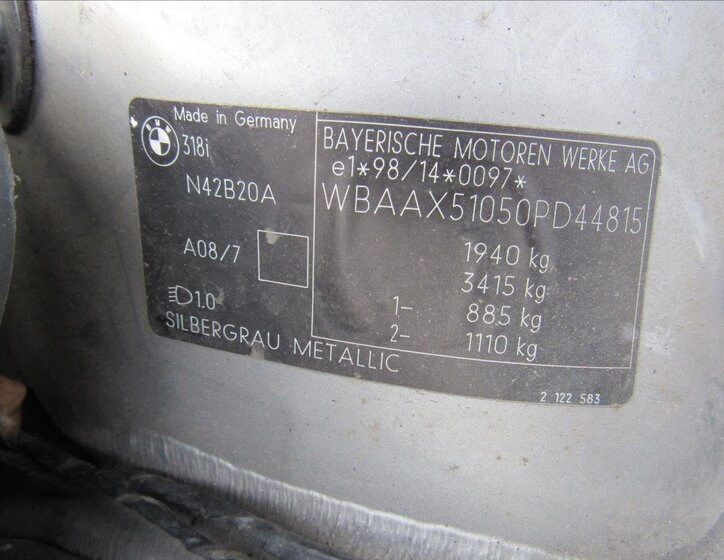 BMW Řada 3 Kombi 2,0 l 105 kw