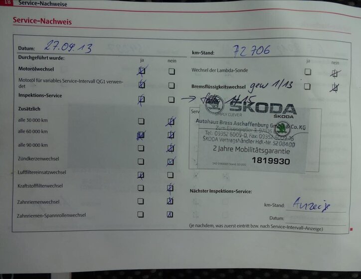 Škoda Octavia Kombi 1,8 l 118 kw