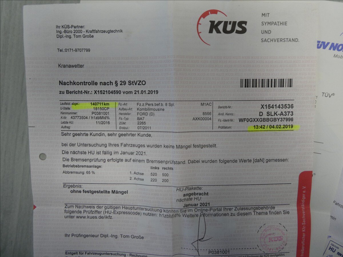 Ford Mondeo Kombi 1,6 l 85 kw