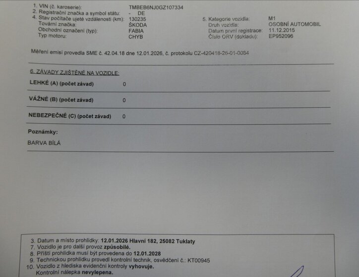 Škoda Fabia Hatchback 999,0 55 kw