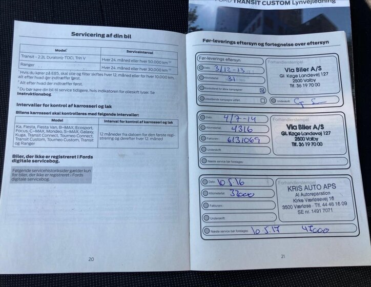 Ford Transit Custom VAN / Minibus 2,2 l 74 kw