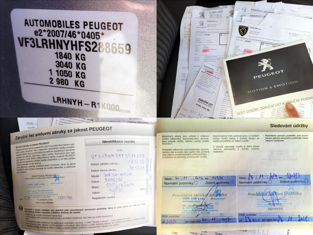 Peugeot 308 Kombi 1,2 l 96 kw