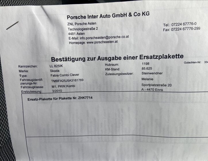 Škoda Fabia Kombi 1,2 l 44 kw