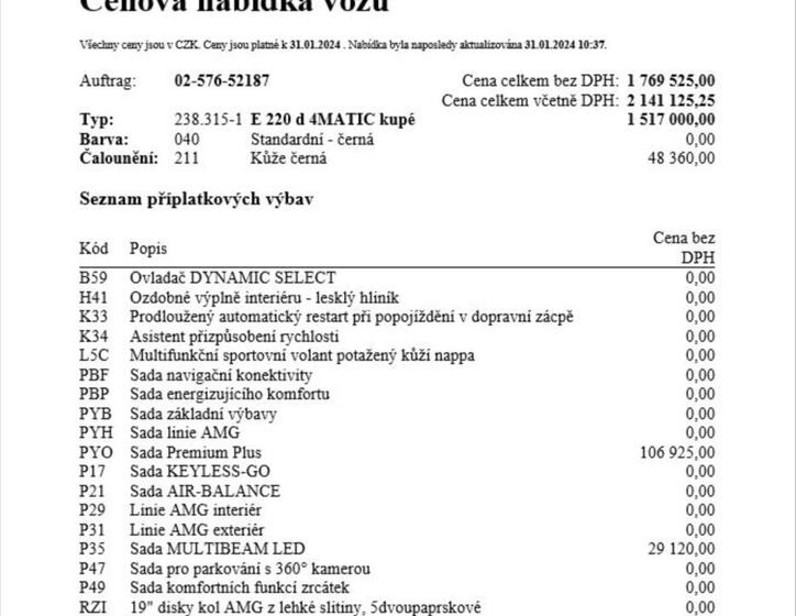Mercedes-Benz Třídy E 18
