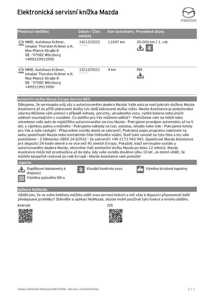 Mazda MX-30 SUV / Terénní 0,0 107 kw