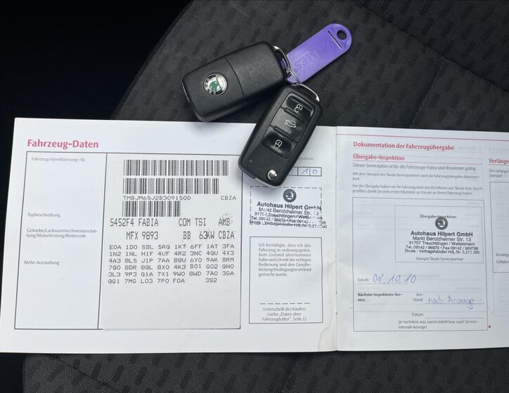 Škoda Fabia Kombi 1,2 l 63 kw