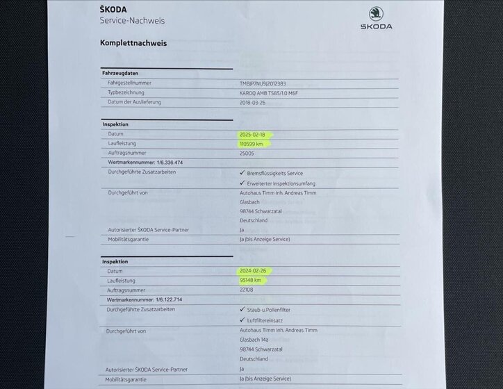 Škoda Karoq SUV 999,0 85 kw