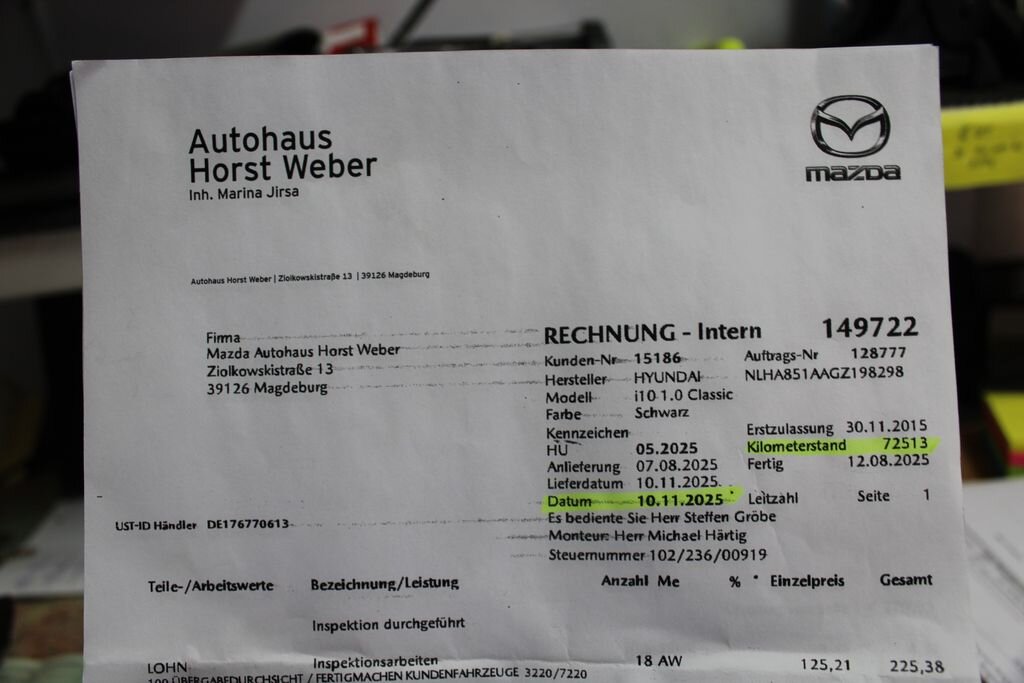 Hyundai i10 Hatchback 998,0 48 kw