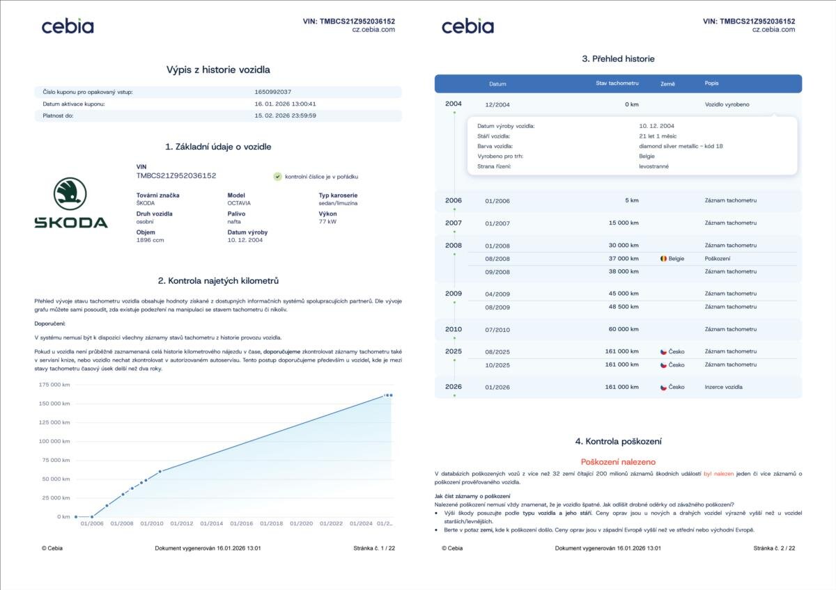 Škoda Octavia Liftback 1,9 l 77 kw