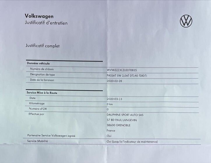 Volkswagen Passat Kombi 2,0 l 140 kw
