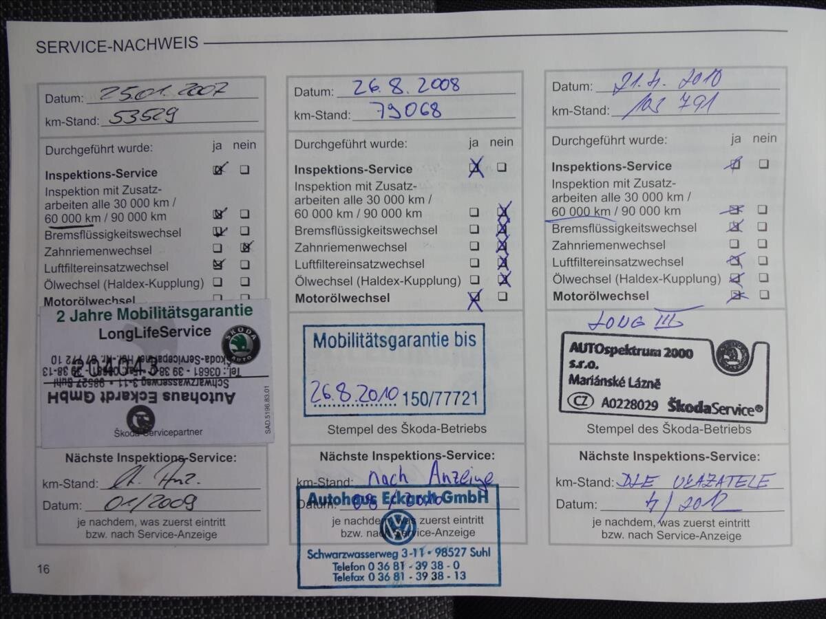 Škoda Octavia Kombi 1,9 l 74 kw