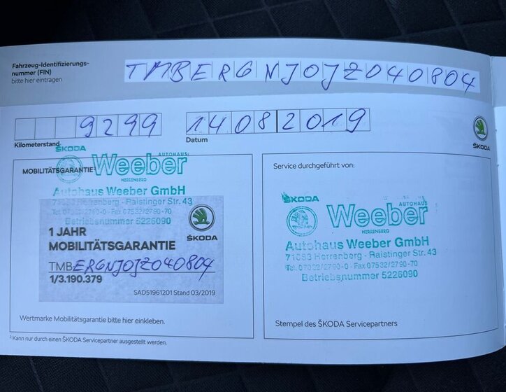 Škoda Fabia Hatchback 999,0 81 kw